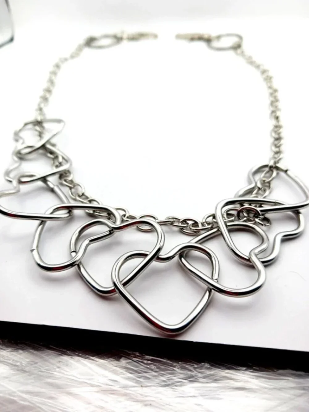 Large Multi Metal Heart Pants Or Wallet Chain 23